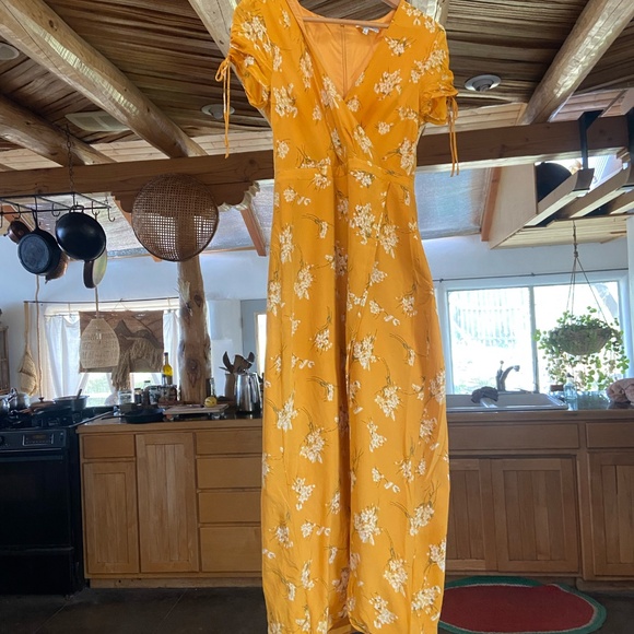 Madewell Silk Wrap Maxi Dress in Butterfly Garden - Picture 6 of 8